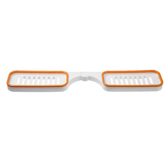SUPORT DUBLU PENTRU BAIE, AUTOADEZIV, ROTATIV 180°, 33 X 11 X 3CM - OriundeSales