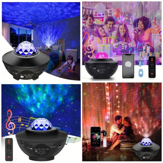 Proiector Galaxie LED cu Difuzor Bluetooth – 10 Moduri de Iluminare - OriundeSales