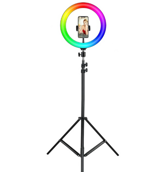 Lampa Circulară LED cu Trepied – Iluminare Profesională pentru Foto & Video - OriundeSales