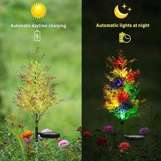 Copac solar tuya , lampa solara, 2/ set, copac solar, multicolor