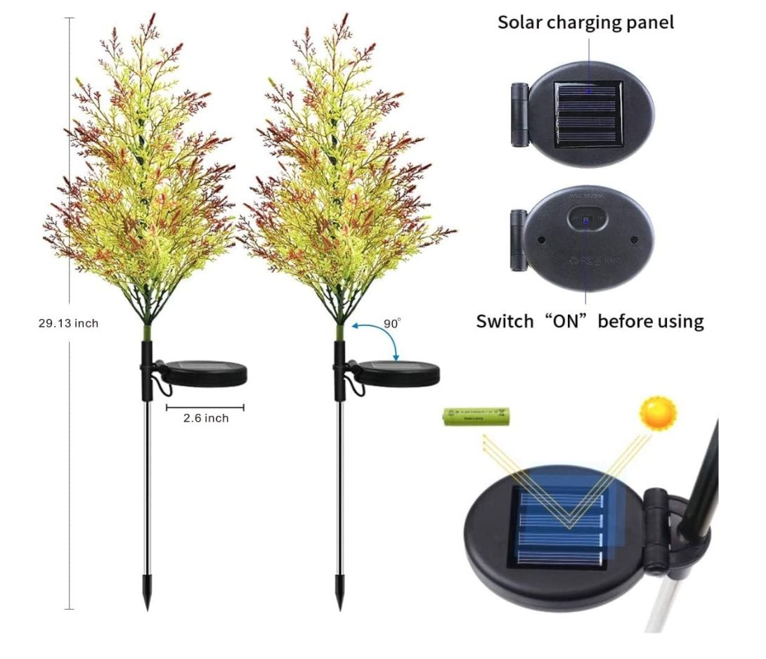 Copac solar tuya , lampa solara, 2/ set, copac solar, multicolor