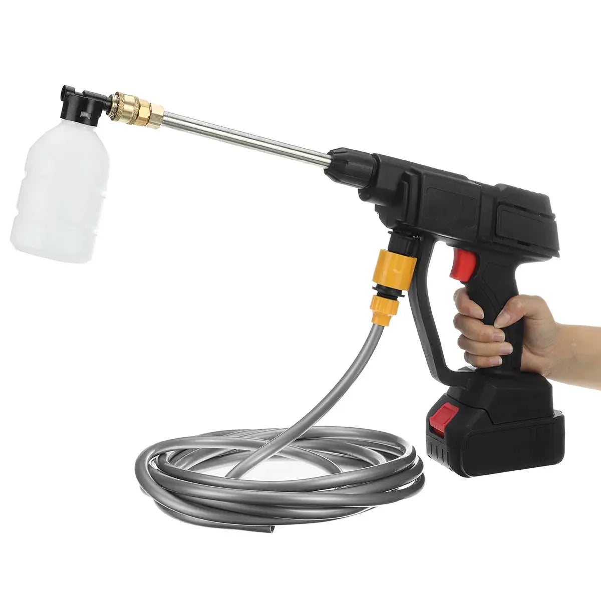Pachet Promoțional Spălare Auto: Presiune + Perie Spumă + 3 Lavete Microfibră