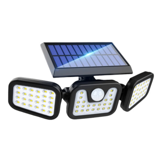 Lampa solară cu 3 capete – Iluminare eficientă și design elegant pentru curtea ta - OriundeSales