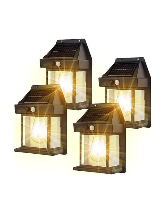 Set 5x Lampa de Perete cu Senzor de Mișcare, Solară, LED, IP65, Stil Modern - OriundeSales