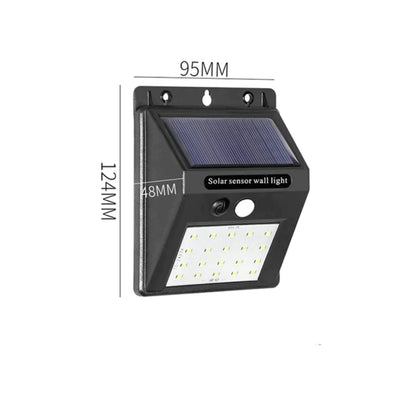 Set 8x Lampa solară de perete cu senzor de lumină și mișcare cu LED-uri LP-0034 - OriundeSales