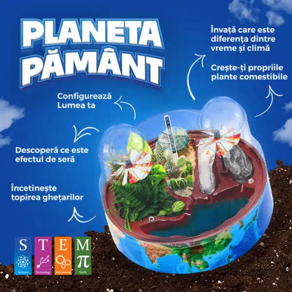 Joc educațional „Planeta Pământ” - Descoperă lumea și realizează experimente științifice