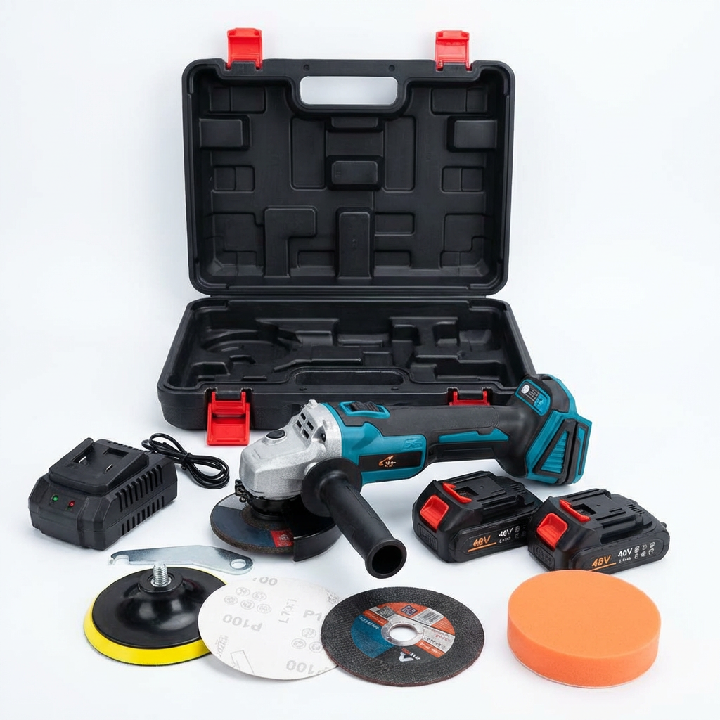 Polizor unghiular cu 2 acumulatori 48V si accesorii ML 53 5