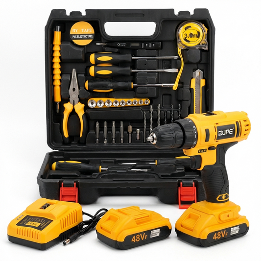 Bormasina cu 24 accesorii si 2 baterii 48V ML 53 3