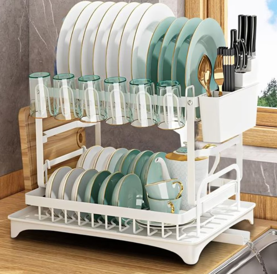 Raft de bucătărie, alb