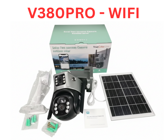 Cameră de supraveghere, solară WIFI 6 MP compatibilă V380 Pro