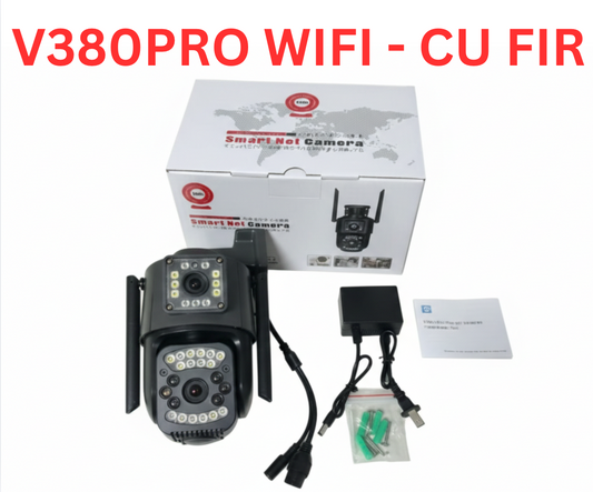Cameră de supraveghere, cu fir WIFI 6 MP compatibilă V380 Pro