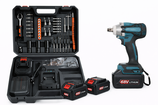 Masina de impact cu 31 accesorii si 2 acumulatori 68V ML 53 1