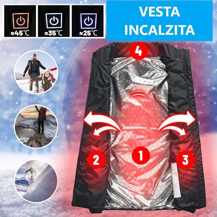 VESTA CU SISTEM DE INCALZIRE UNISEX BLACKSNOW