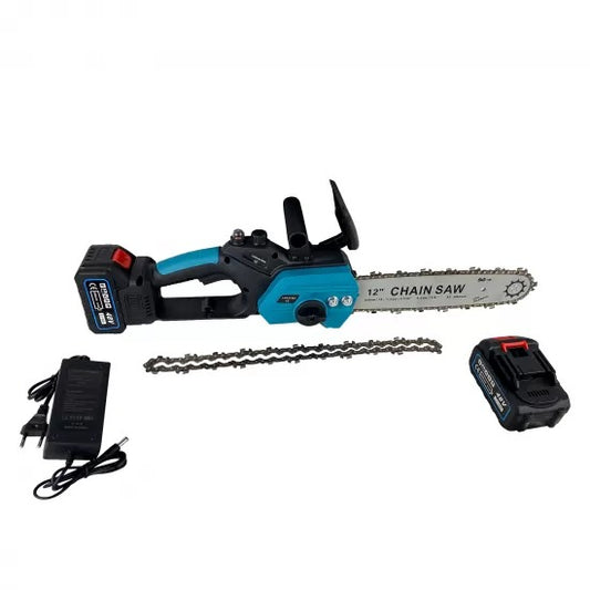 Drujbă Electrică Puternică 2400W, cu Lamă de 30 cm și 2 Acumulatori 48V – Performanță Superioară - OriundeSales