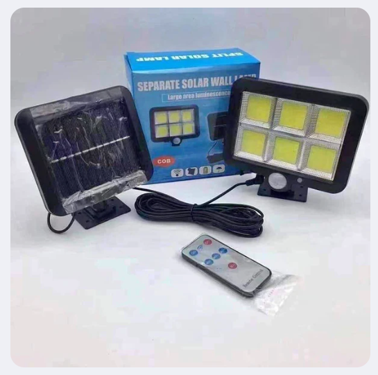 Lampa solara cu panou separat si telecomanda