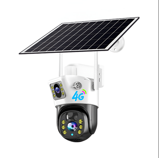 Camera Supraveghere Dubla,SIM Card , panou solar, FULL HD conexiune 4G/Wi-fi, 4MP - OriundeSales