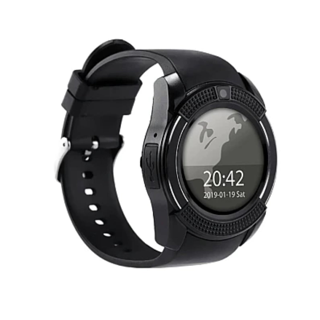 Smartwatch MediaTek V8, Cartelă SIM, Cameră Integrată, Notificări Facebook & WhatsApp, Android/iOS - OriundeSales