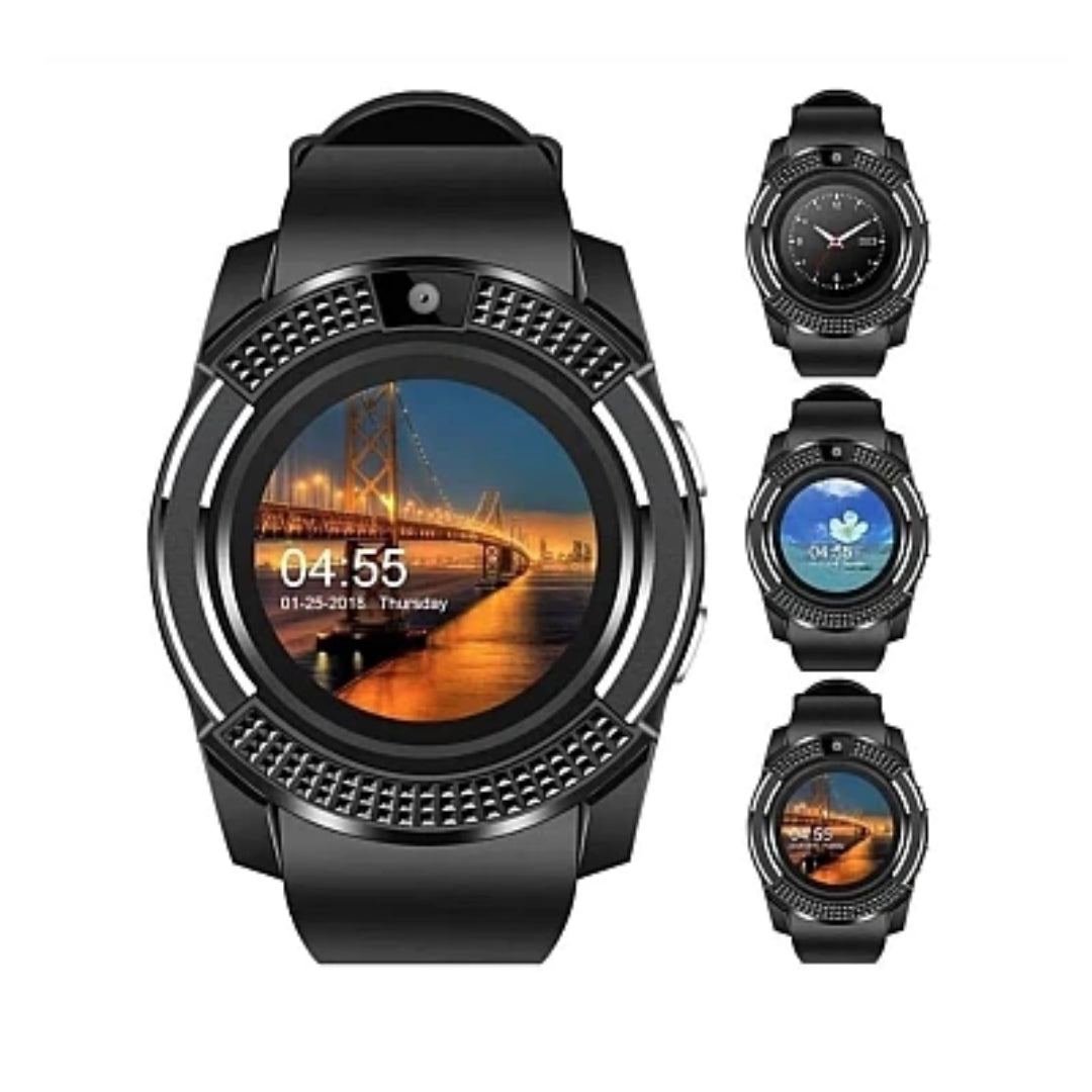 Smartwatch MediaTek V8, Cartelă SIM, Cameră Integrată, Notificări Facebook & WhatsApp, Android/iOS - OriundeSales