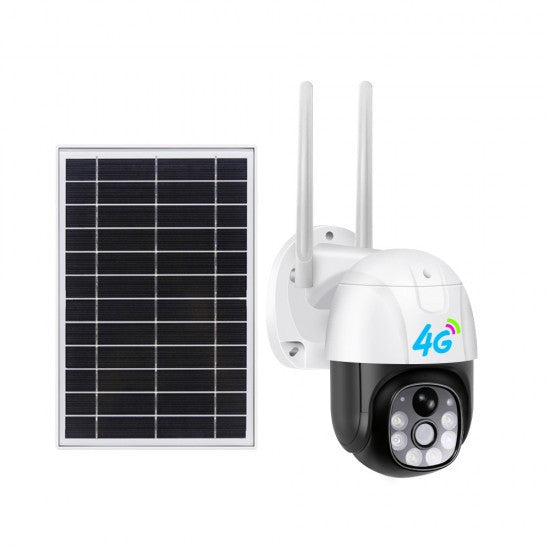 Camera de Supraveghere 4G cartela Sim cu Panou Solar, Full HD 1080pzor, Vedere Nocturna , Detectie umana, pentru Exterior - OriundeSales