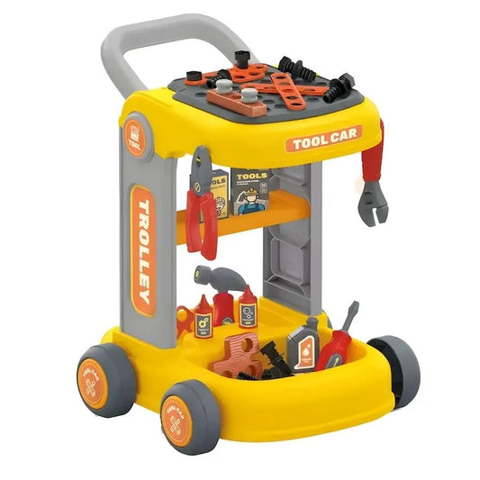 Set Troler Jucarie , Cu Unelte de Inginerie pentru Copii