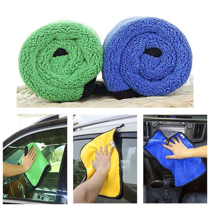 Pachet Promoțional Spălare Auto: Presiune + Perie Spumă + 3 Lavete Microfibră