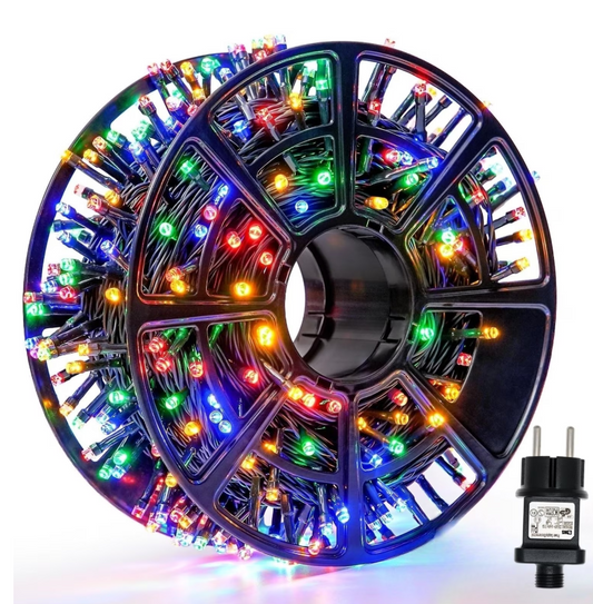 Pachet Promoțional „Magia Luminilor” – 2x 100m Instalație + Perdea cu Fir de Cupru